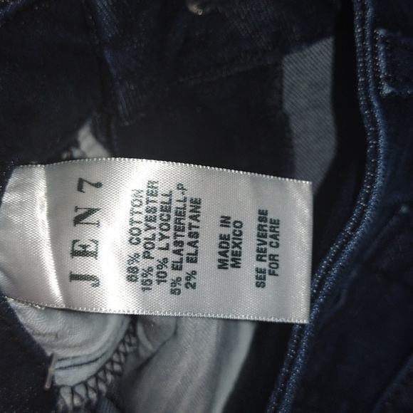 NWOT Dark Wash Cropped Wide Leg JEN 7 7 for All Mankind Collab Jeans 2 - Picture 5 of 7